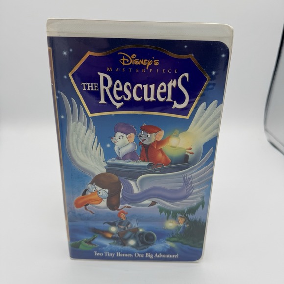 Disney Other - Disney The Rescuers VHS Masterpiece Collection Clamshell 1999 ISBN 0788815660